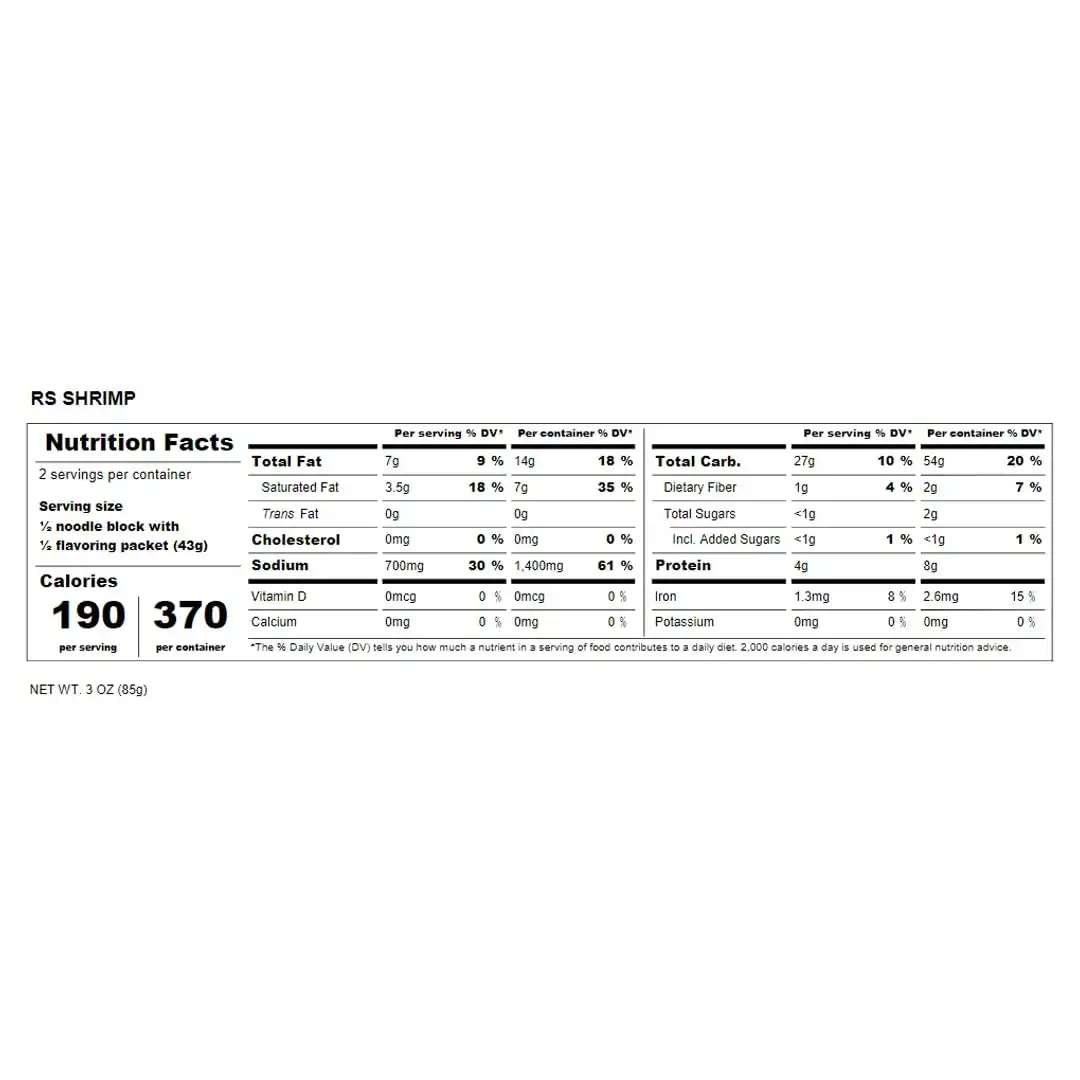 Alternative view of Maruchan, Ramen Noodle Soup, Shrimp Flavor, 3 oz