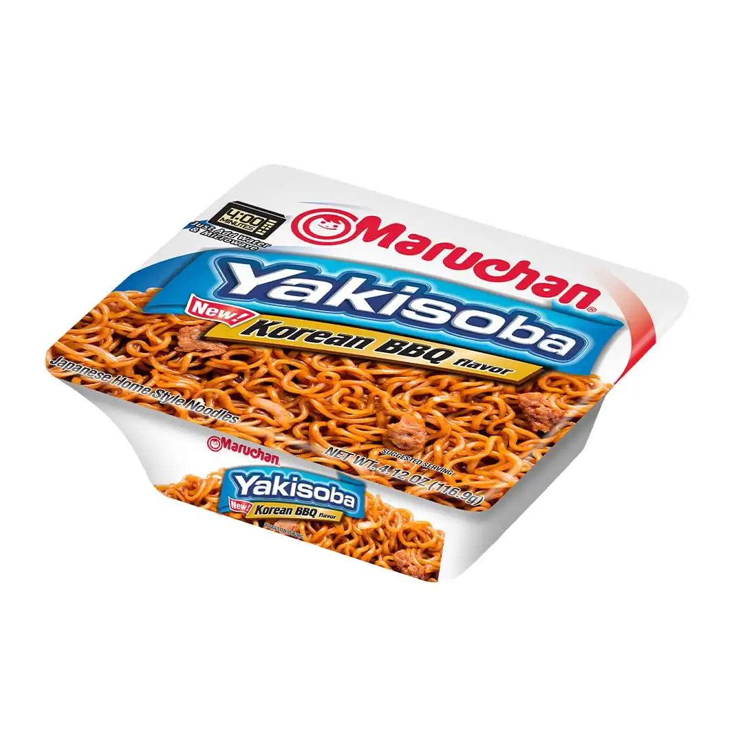 Alternative view of Maruchan Yakisoba Korean BBQ flavor, Japanese Instant Ramen Noodles, 4.12 Oz, 8 Count (Pack of 2)