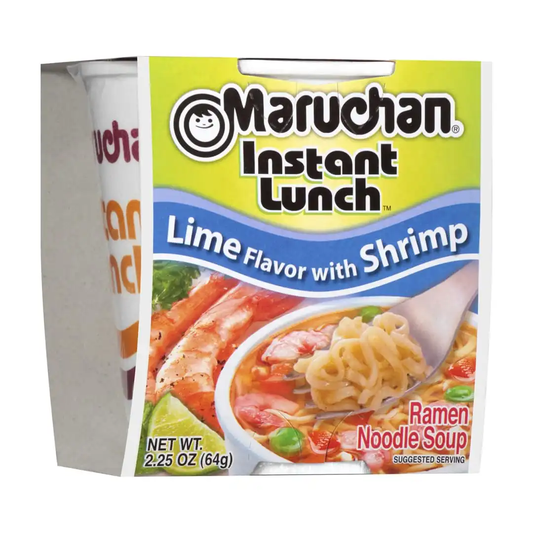 Maruchan Instant Lunch Ramen Noodles, Lime Flavor with Shrimp – Japanese-Style Instant Noodle Soup, Easy Meal Ready in 3 Minutes – 2.25 Oz. (Pack of 24) - Image 4
