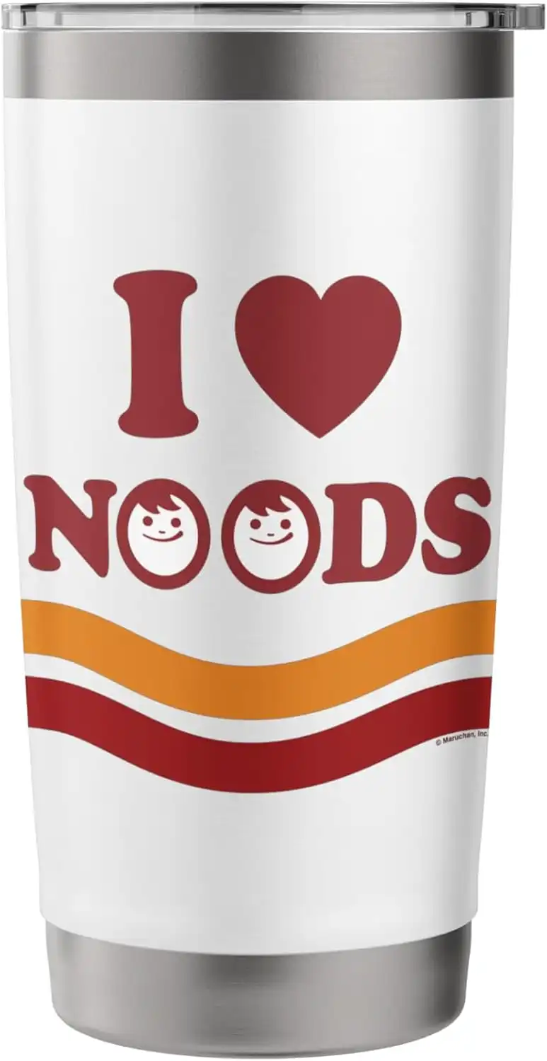 Maruchan I Heart Noods Humour Logo Stainless Steel Insulated Tumbler - Image 3