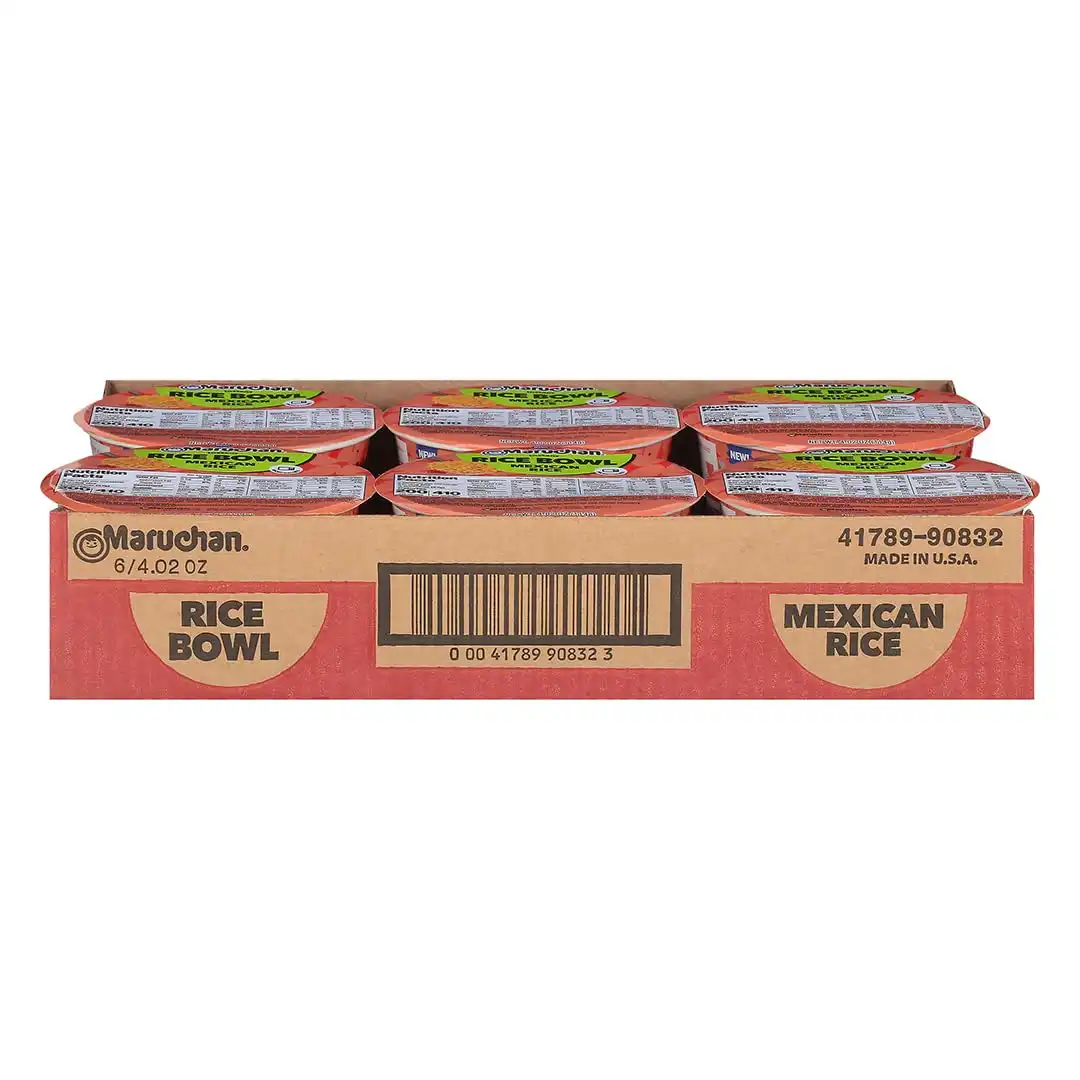 Alternative view of Maruchan Instant Rice Bowl, Mexican Flavor – Microwavable Quick & Easy Side Dish or Meal for Kids, Students and Busy Families – 4.02 Oz. (6 Pack)