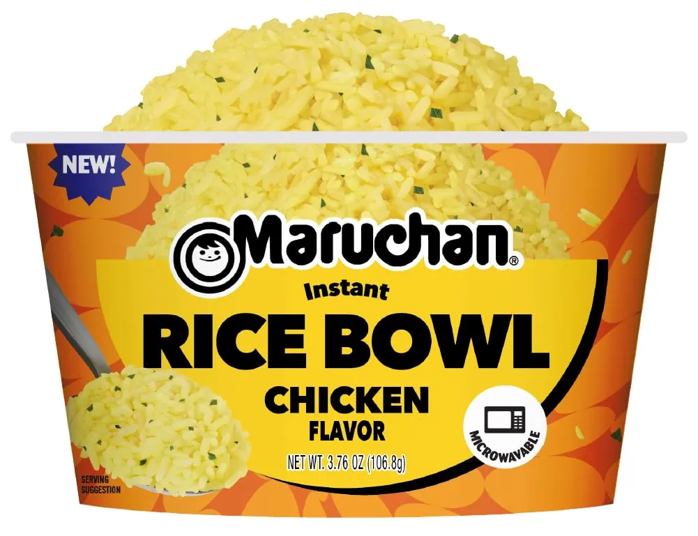 Alternative view of Maruchan Instant Rice Bowl, Chicken Flavor – Microwavable Quick & Easy Side Dish or Meal for Kids, Students and Busy Families – 3.76 Oz. (6 Pack)