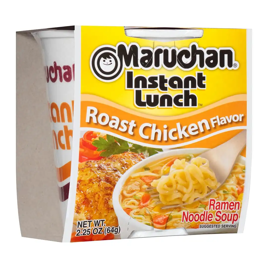 Maruchan Instant Lunch Ramen Noodles, Roast Chicken Flavor – Japanese-Style Instant Noodle Soup, Easy Meal Ready in 3 Minutes – 2.25 Oz., (Pack of 24) - Image 5