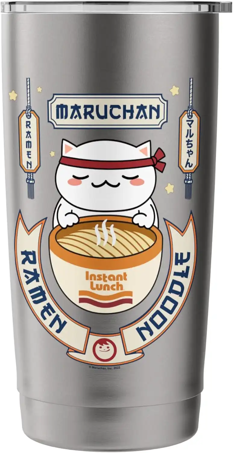 Maruchan Instant Lunch Kawaii Cat Ramen Noodle Bowl Stainless Steel Insulated Tumbler - Image 3