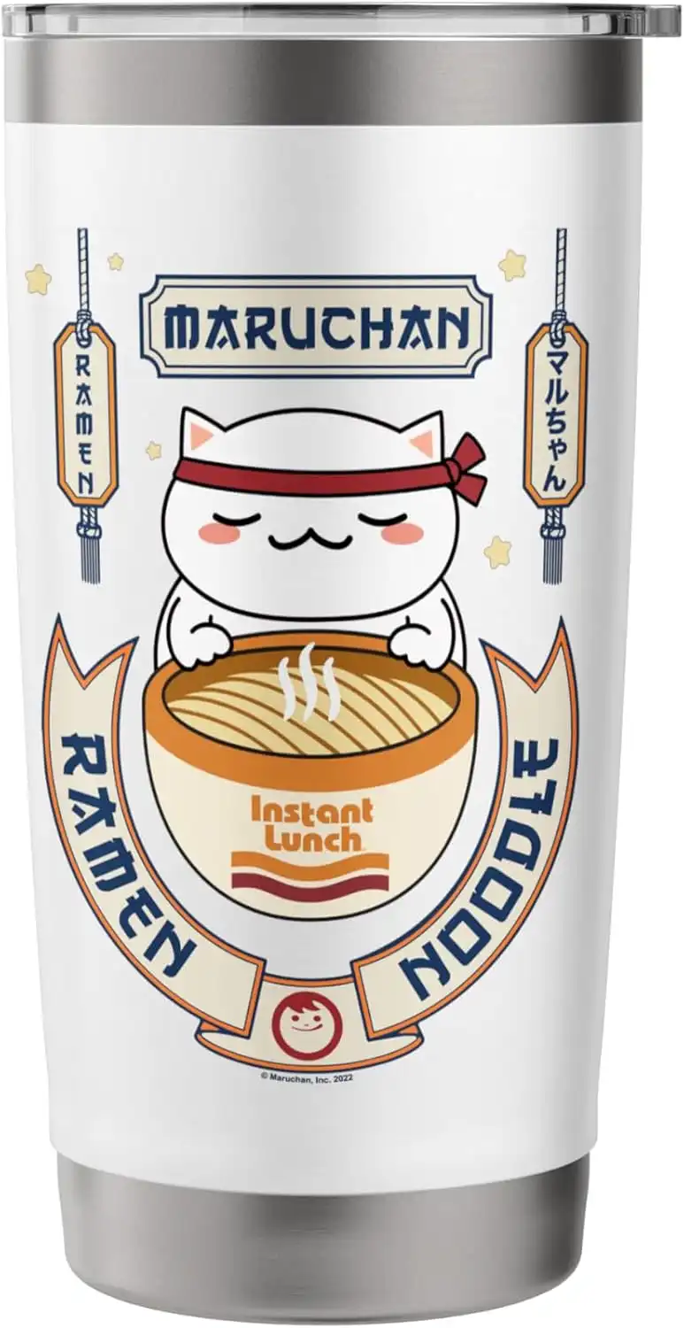 Maruchan Instant Lunch Kawaii Cat Ramen Noodle Bowl Stainless Steel Insulated Tumbler - Image 3
