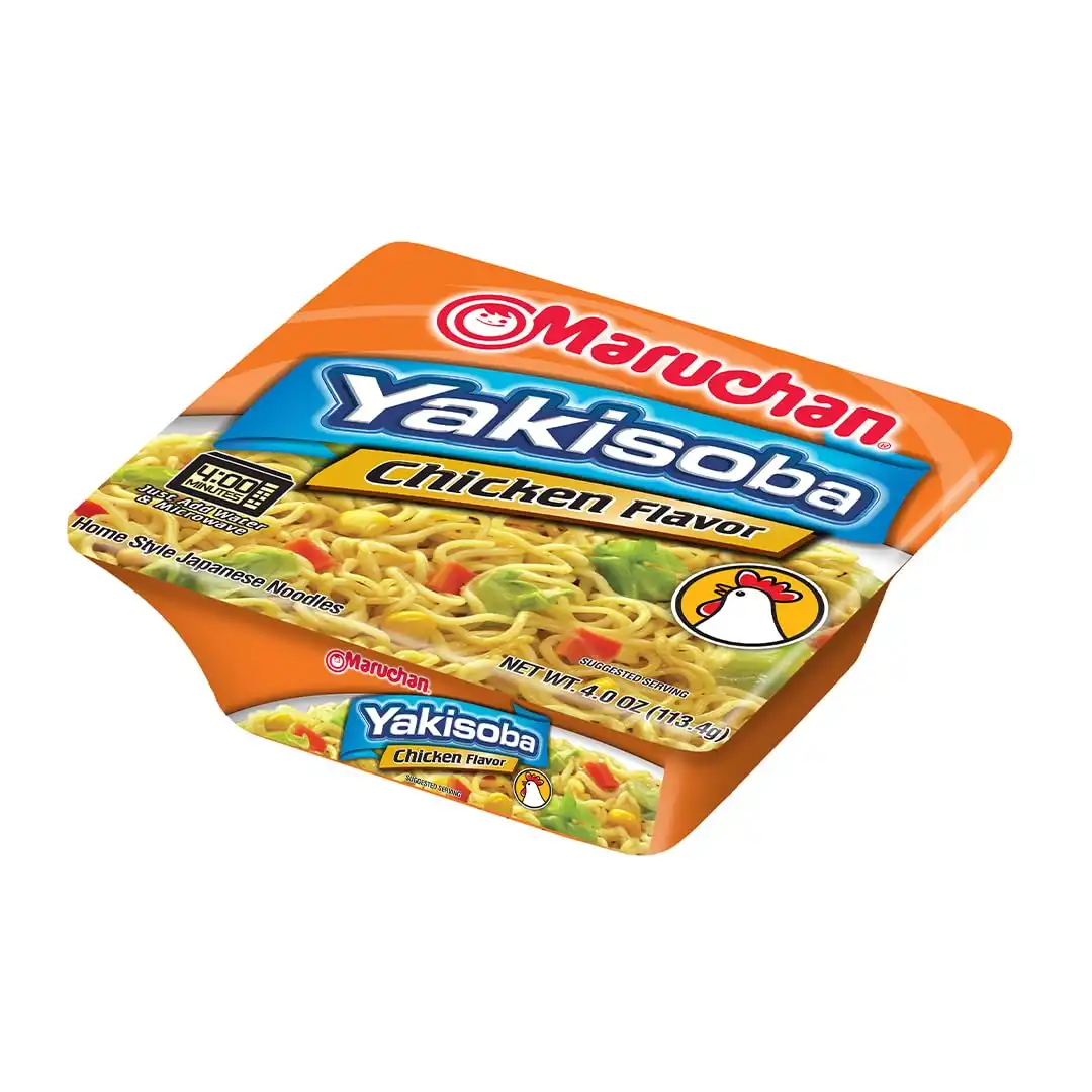 Alternative view of Maruchan Yakisoba, Chicken Flavor – Stir-Fried Japanese Instant Ramen Noodles, High Protein Microwavable Meal – 4 Oz. (8 Pack)