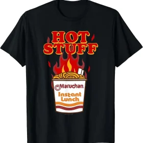 Maruchan Instant Lunch Hot Stuff Flaming Noodles Retro Shot T-Shirt