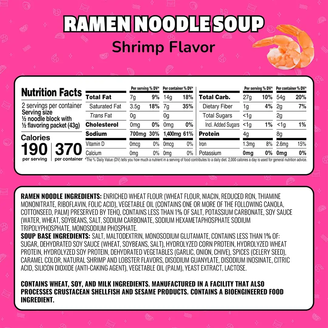 Alternative view of Maruchan Ramen Noodle Soup, Shrimp Flavor – Japanese-Style Instant Noodles, Quick & Easy Meal for Kids, Students & Busy Families – 3 Oz. (24 Pack)