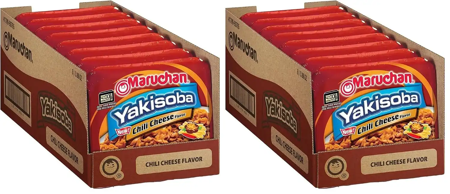 Maruchan Yakisoba Chili Cheese,Japanese Instant Ramen Noodles,3.86 Oz,(Pack of 16)