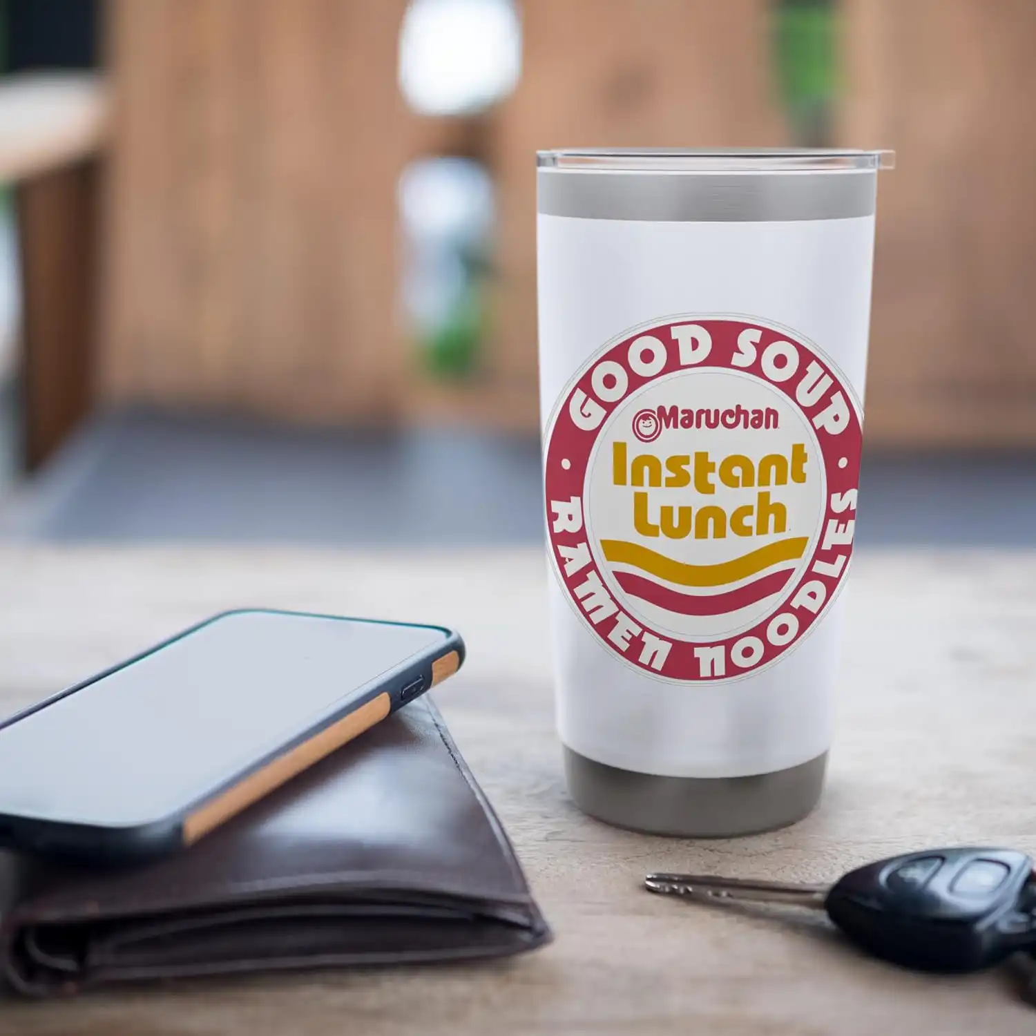 Maruchan Good Soup Ramen Noodles Logo Stainless Steel Insulated Tumbler - Image 7