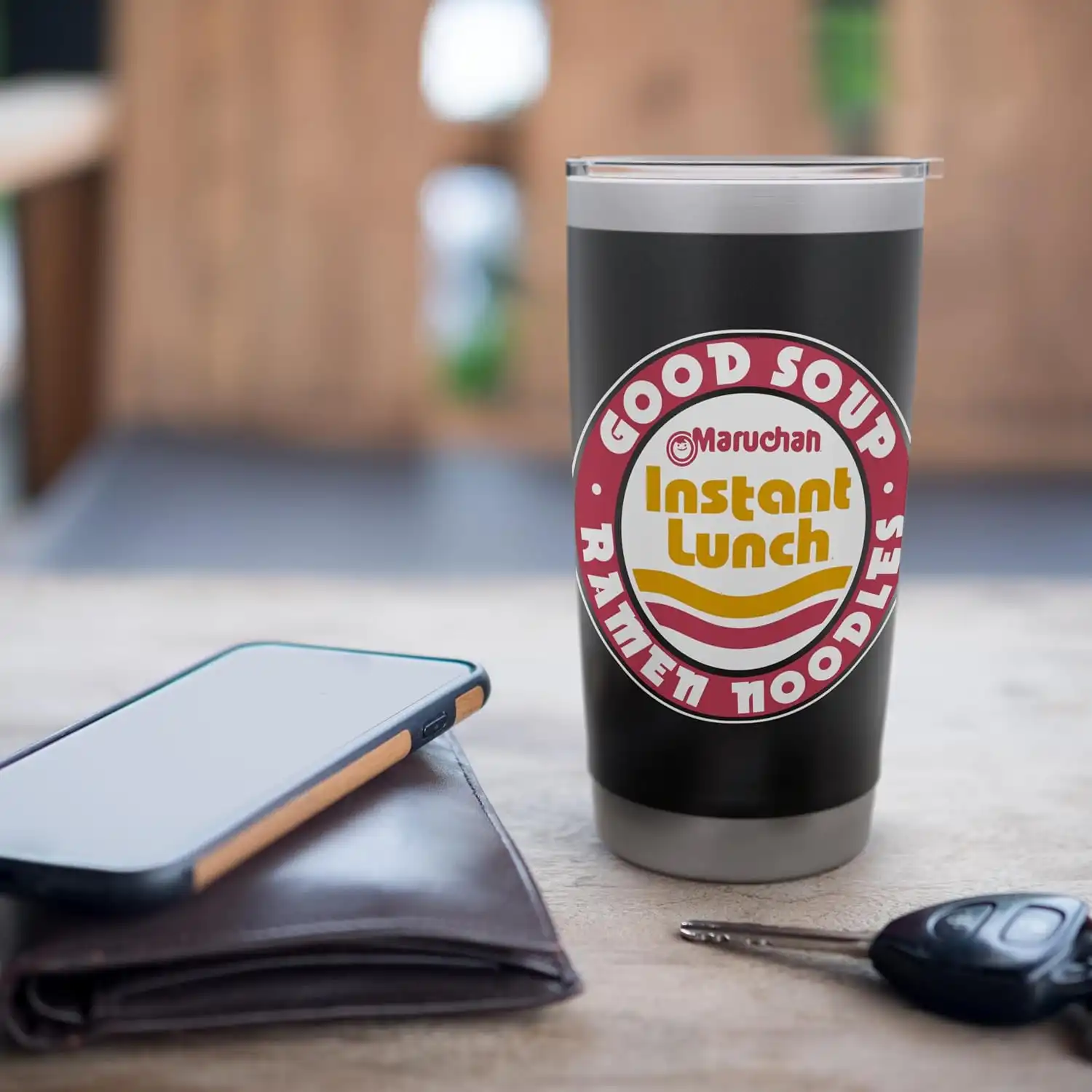 Maruchan Good Soup Ramen Noodles Logo Stainless Steel Insulated Tumbler - Image 7