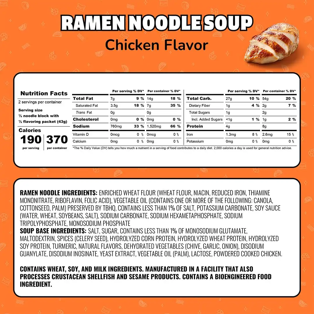 Alternative view of Maruchan Ramen Noodle Soup, Chicken Flavor – Japanese-Style Instant Noodles, Quick & Easy Meal for Kids, Students & Busy Families – 3 Oz. (24 Pack)