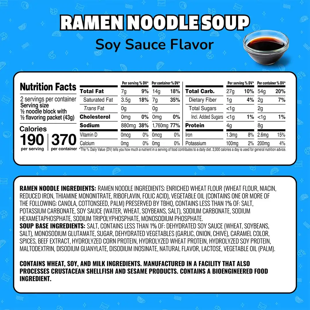 Alternative view of Maruchan Ramen Noodle Soup, Soy Sauce Flavor – Japanese-Style Instant Noodles, Quick & Easy Meal for Kids, Students & Busy Families – 3 Oz. (24 Pack)