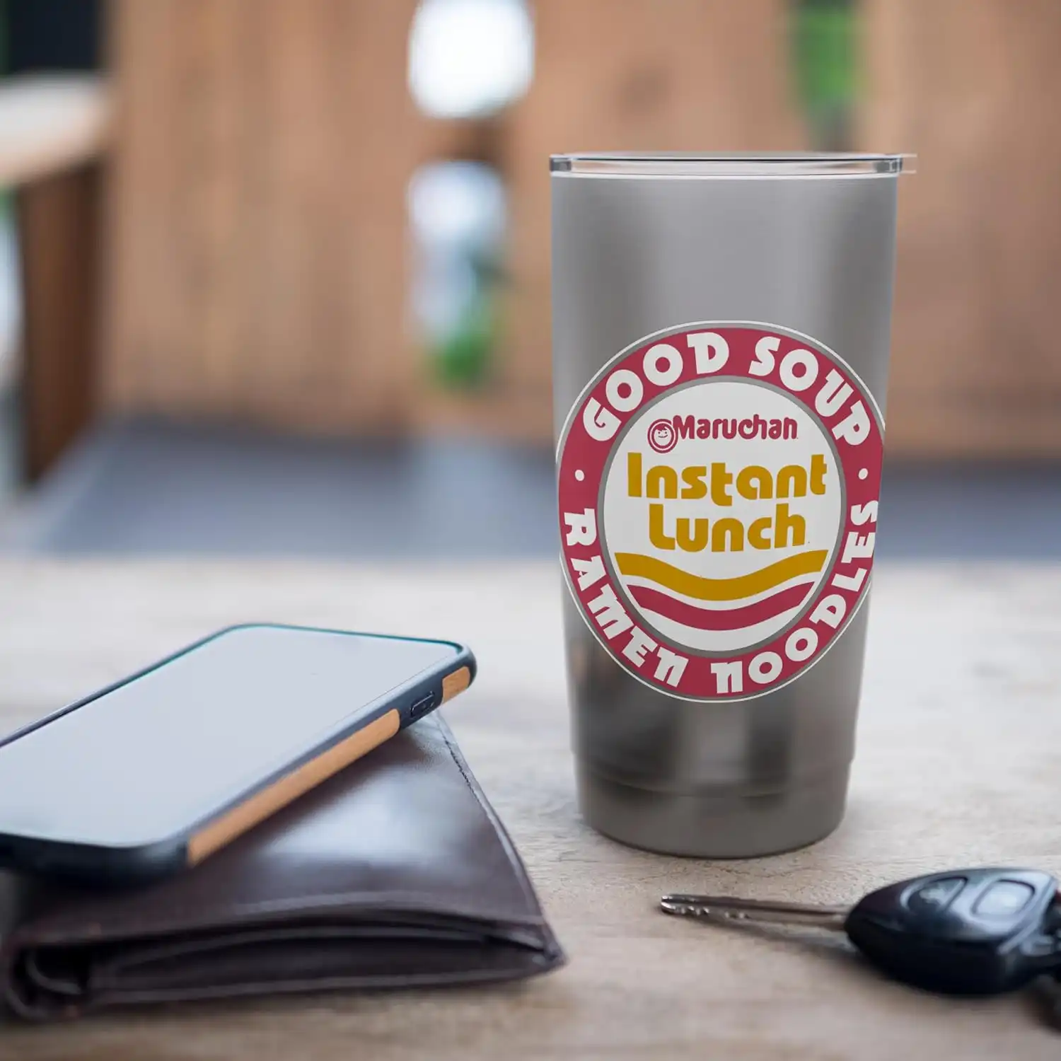Maruchan Good Soup Ramen Noodles Logo Stainless Steel Insulated Tumbler - Image 7