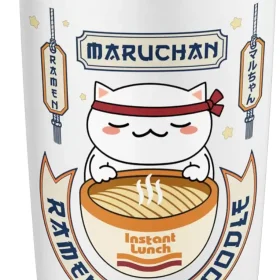 Maruchan Instant Lunch Kawaii Cat Ramen Noodle Bowl Stainless Steel Insulated Tumbler