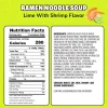 Maruchan Instant Lunch Ramen Noodles, Lime Flavor with Shrimp – Japanese-Style Instant Noodle Soup, Easy Meal Ready in 3 Minutes – 2.25 Oz. (12 Pack) - Image 2