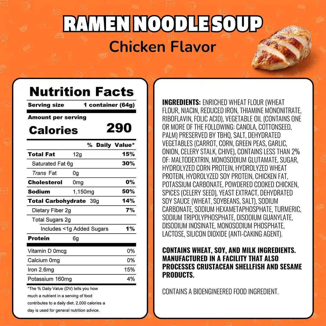 Alternative view of Maruchan Instant Lunch Ramen Noodles, Chicken Flavor – Japanese-Style Instant Noodle Soup, Easy Meal Ready in 3 Minutes – 2.25 Oz. (12 Pack)