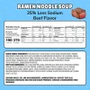 Maruchan Ramen Noodle Soup, Less Sodium Beef Flavor – Japanese-Style Instant Noodles, Quick & Easy Meal for Students & Busy Families – 3 Oz. (24 Pack) - Image 2