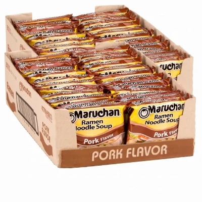Maruchan Ramen Pork Flavor, 3.0 Oz(Pack of 48)