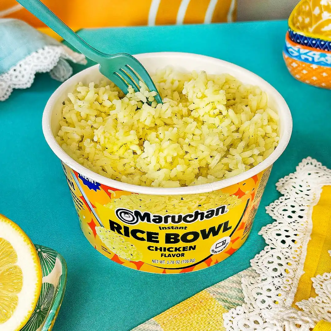 Maruchan Instant Rice Bowl, Chicken Flavor – Microwavable Quick & Easy Side Dish or Meal for Kids, Students and Busy Families – 3.76 Oz. (6 Pack) - Image 5