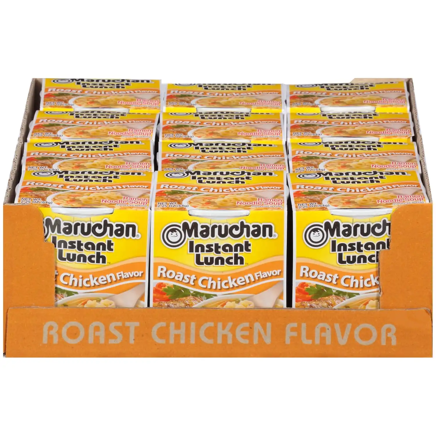 Maruchan Instant Lunch Ramen Noodles, Roast Chicken Flavor – Japanese-Style Instant Noodle Soup, Easy Meal Ready in 3 Minutes – 2.25 Oz., (Pack of 24) - Image 4
