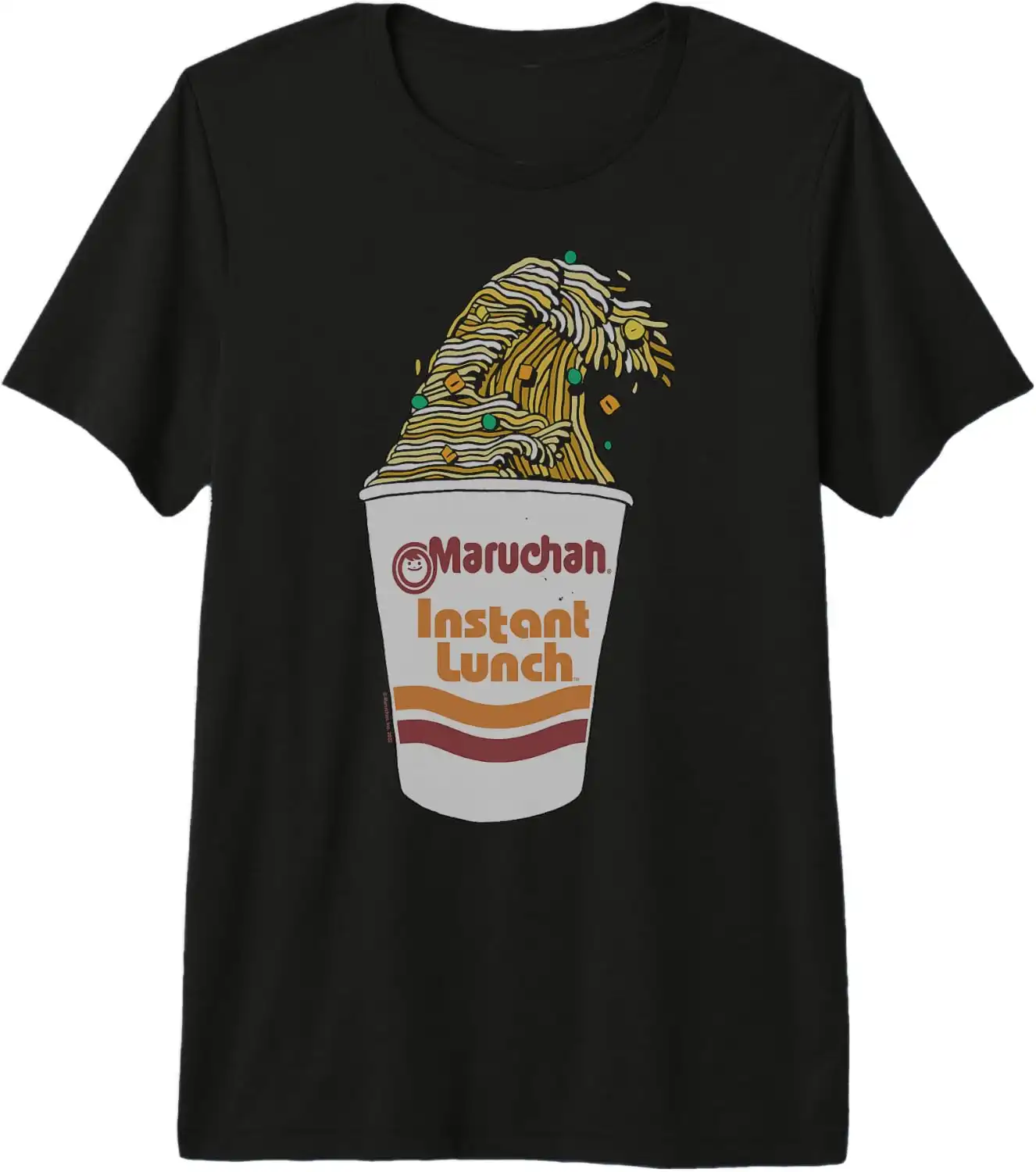 Maruchan Instant Lunch Ramen Cup Noodle Wave Logo Premium Tri-blend T-Shirt