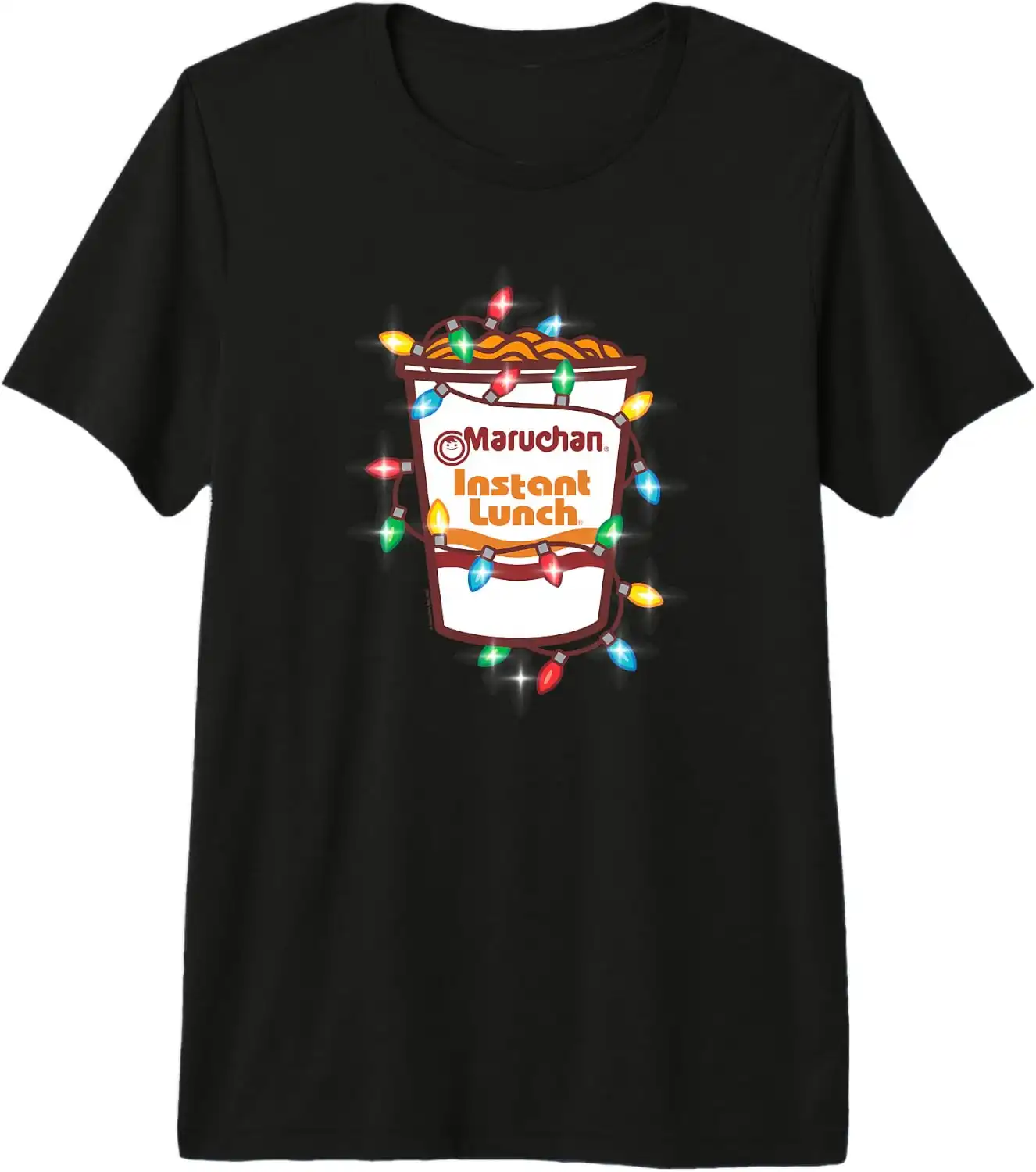 Maruchan Christmas Lights Holiday Season Reman Cup Logo Premium Tri-blend T-Shirt