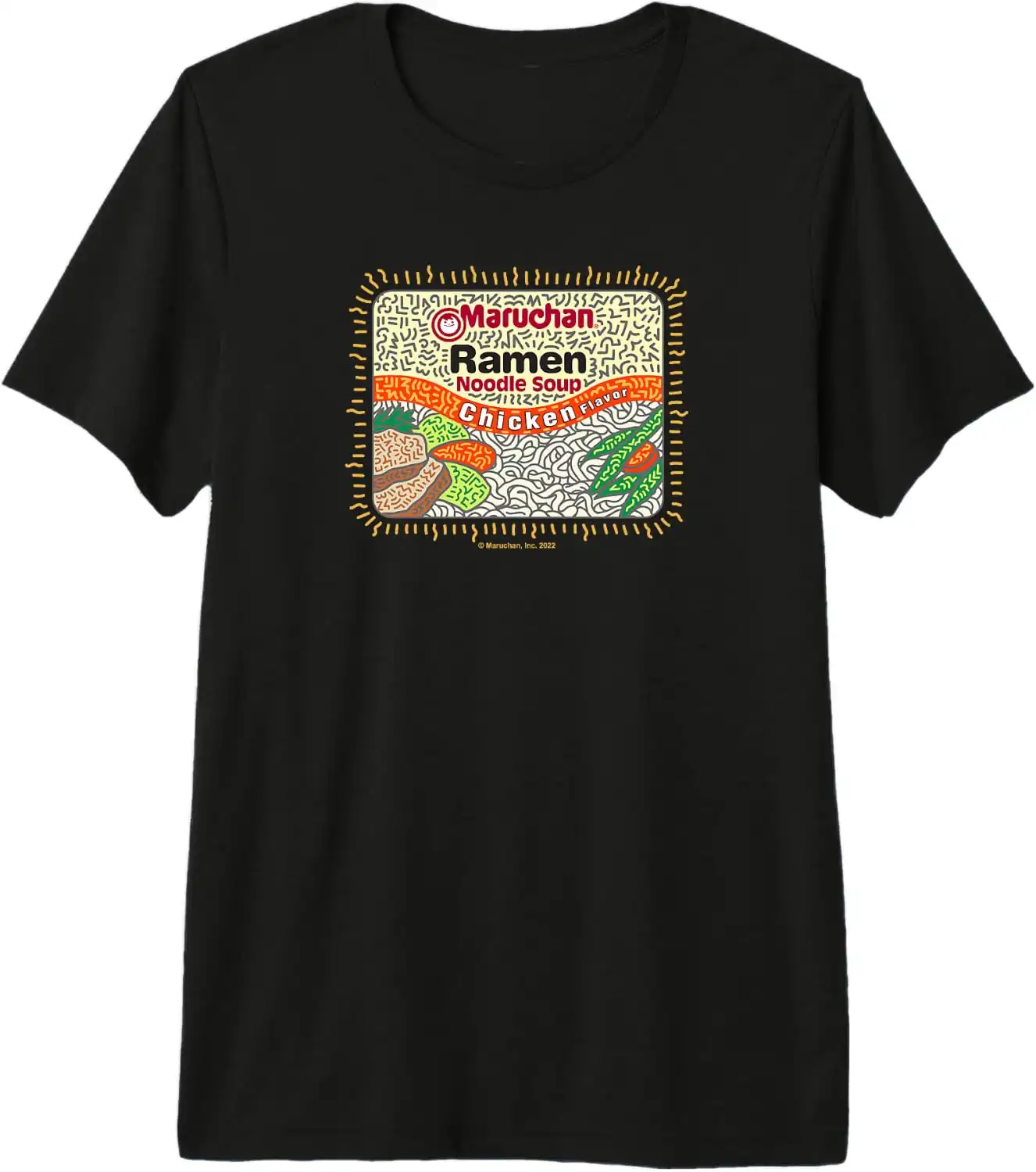 Maruchan Instant Lunch Chicken Flavor Art Premium Tri-Blend T-Shirt