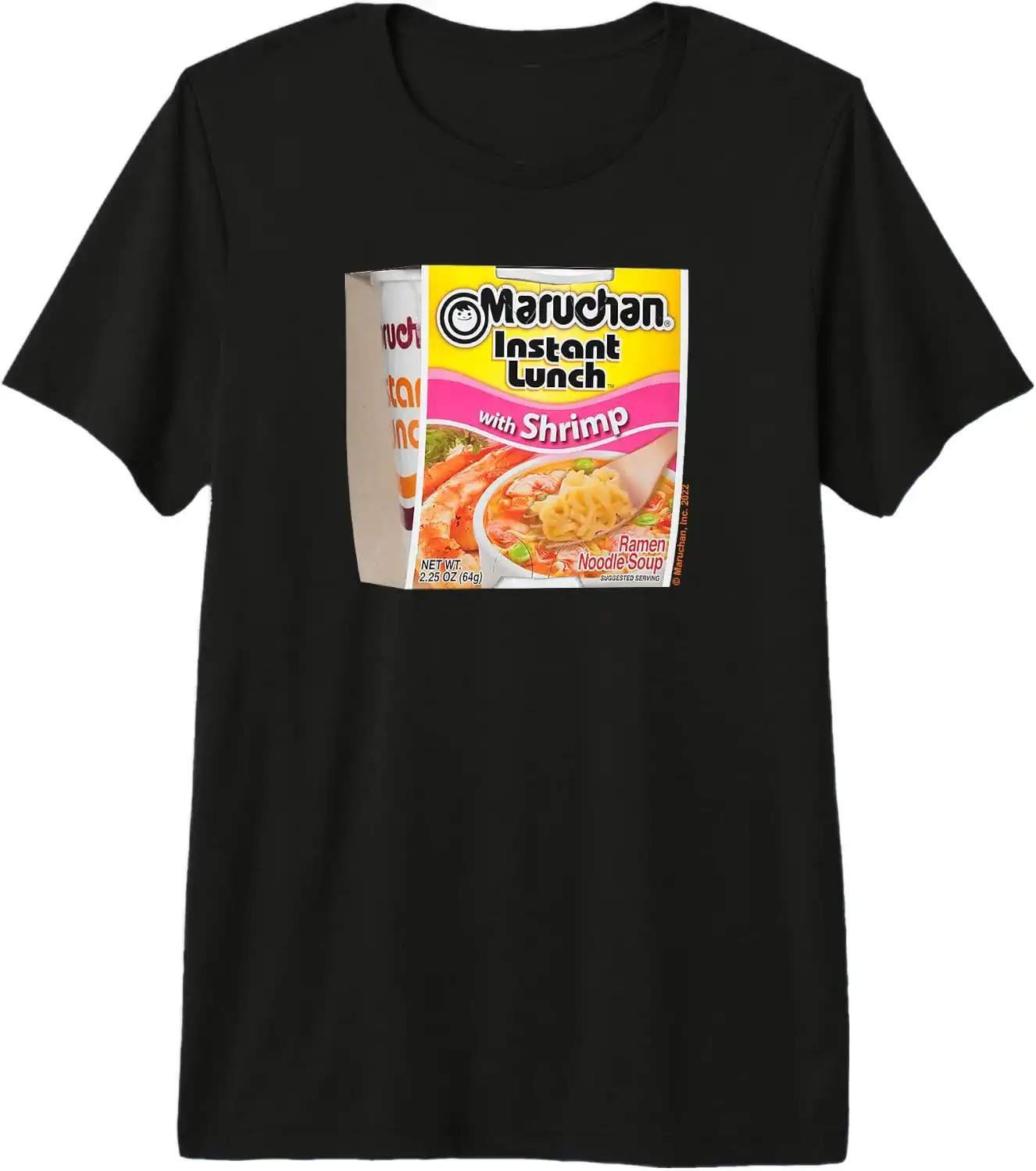 Maruchan Instant Lunch Shrimp Flavor Package Noodle Cup Premium Tri-Blend T-Shirt