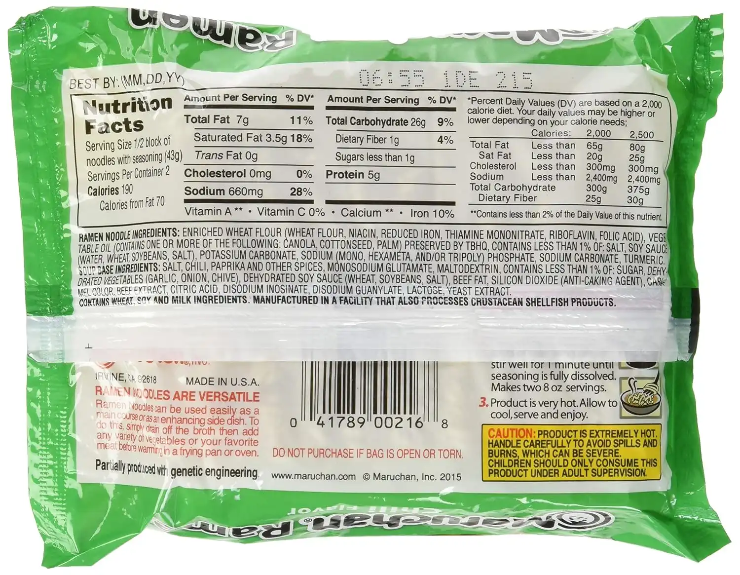 Alternative view of Maruchan Ramen Chili, 3.0 Oz, 72 Ounce (Pack of 2)