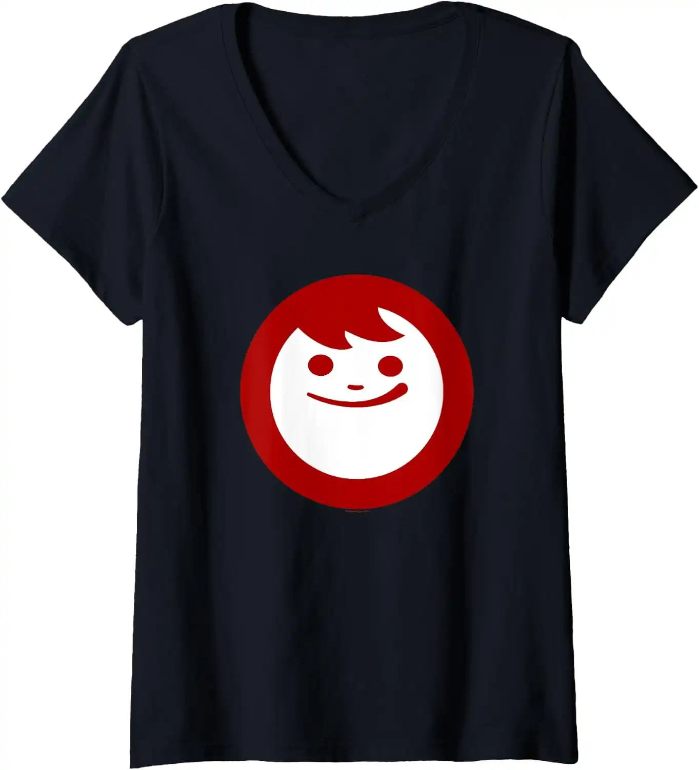 Maruchan Instant Lunch Happy Face Classic Logo V-Neck T-Shirt