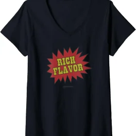 Maruchan Instant Lunch Rich Flavor Comic Onomatopoeia V-Neck T-Shirt
