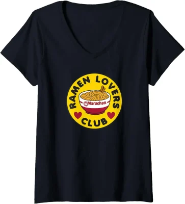 Maruchan Instant Lunch Ramen Lovers Club Bowl Logo V-Neck T-Shirt