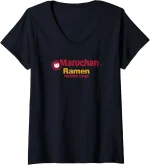 Womens Maruchan Instant Lunch Ramen Noodle Soup Logo V-Neck T-Shirt