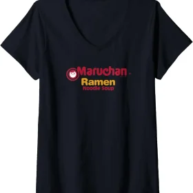 Womens Maruchan Instant Lunch Ramen Noodle Soup Logo V-Neck T-Shirt