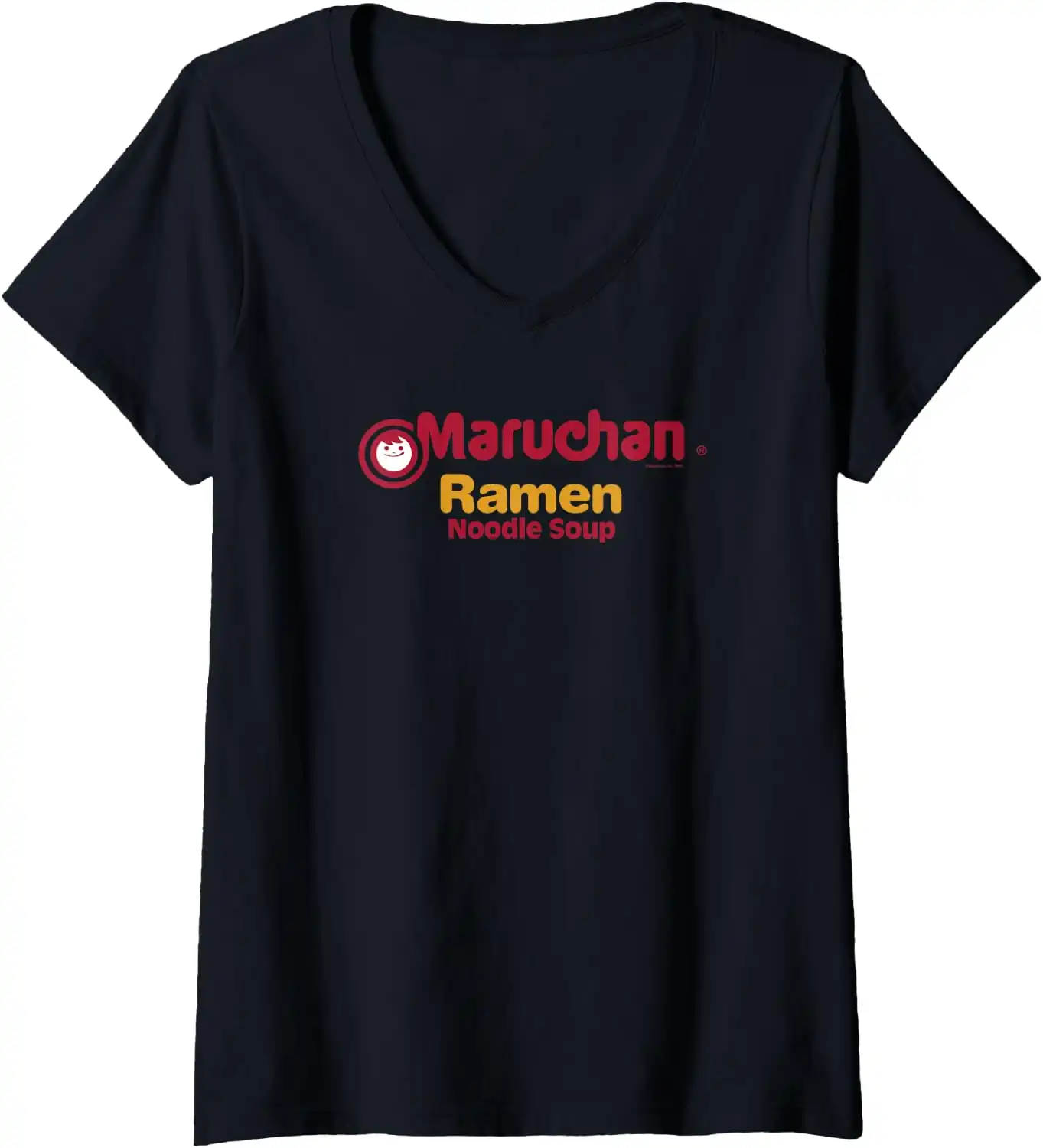Womens Maruchan Instant Lunch Ramen Noodle Soup Logo V-Neck T-Shirt