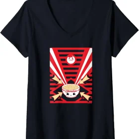 Maruchan Instant Lunch Super Cute Ramen Bowl Poster V-Neck T-Shirt