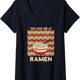 Maruchan You Had Me At Ramen Noodle Bowl V-Neck T-Shirt