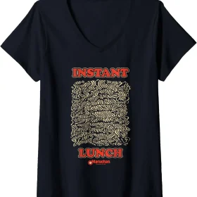 Maruchan Instant Lunch Uncooked Pasta Distressed Portrait V-Neck T-Shirt