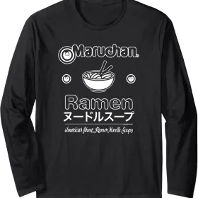 Maruchan Katakana Americans Finest Ramen Noodle Soup Long Sleeve T-Shirt