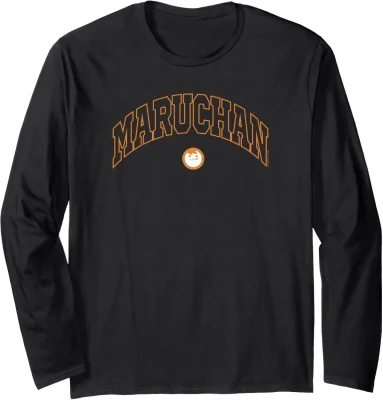 Maruchan Instant Lunch Varsity Style Font Classic Logo Long Sleeve T-Shirt