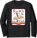 Maruchan Instant Lunch Kawaii Katakana Ramen Bowl Portrait Long Sleeve T-Shirt