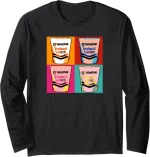 Maruchan Instant Lunch Ramen Cups Pop Art Painting Long Sleeve T-Shirt