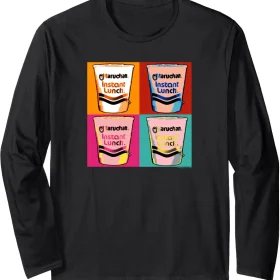 Maruchan Instant Lunch Ramen Cups Pop Art Painting Long Sleeve T-Shirt