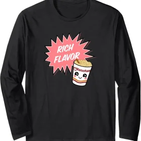 Maruchan Instant Lunch Rich Flavor Cute Noodle Cup Logo Long Sleeve T-Shirt