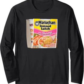 Maruchan Instant Lunch Shrimp Flavor Package Noodle Cup Long Sleeve T-Shirt