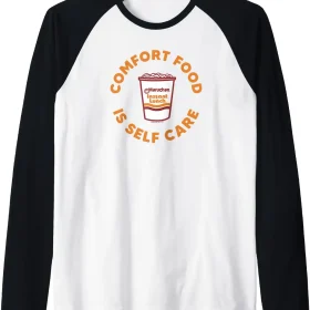Maruchan Instant Lunch Comfort Food Is Self Care Ramen Cup Raglan Baseball Tee