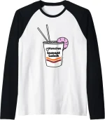 Maruchan Instant Lunch Ramen Cup Drawing Shrimp Logo Raglan Baseball Tee