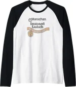 Maruchan Instant Lunch Hot & Spicy Chicken Flavor Logo Raglan Baseball Tee