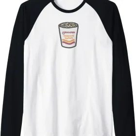 Maruchan Instant Lunch Ramen Noodle Doodle Raglan Baseball Tee